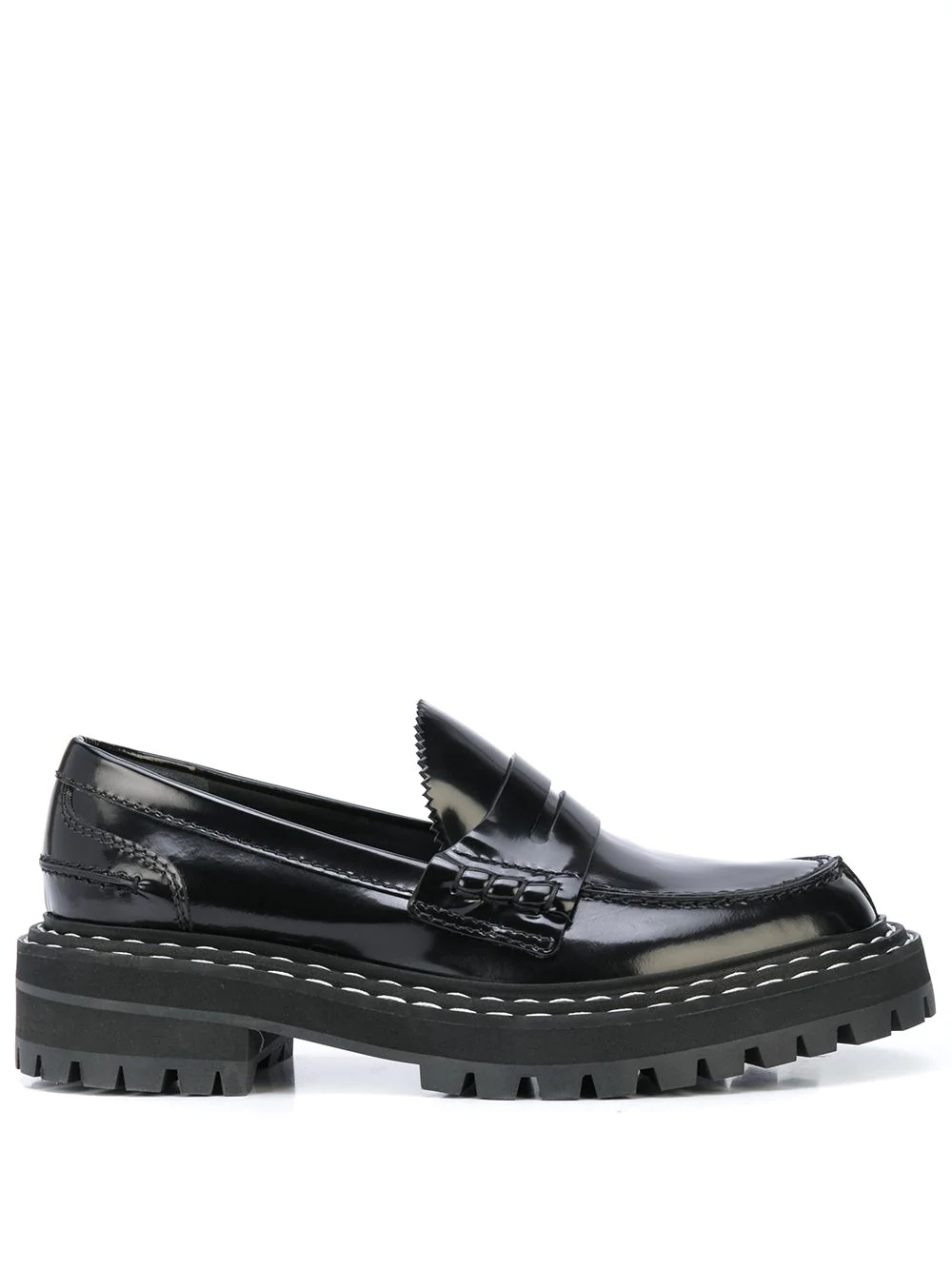 lug sole loafers - 1