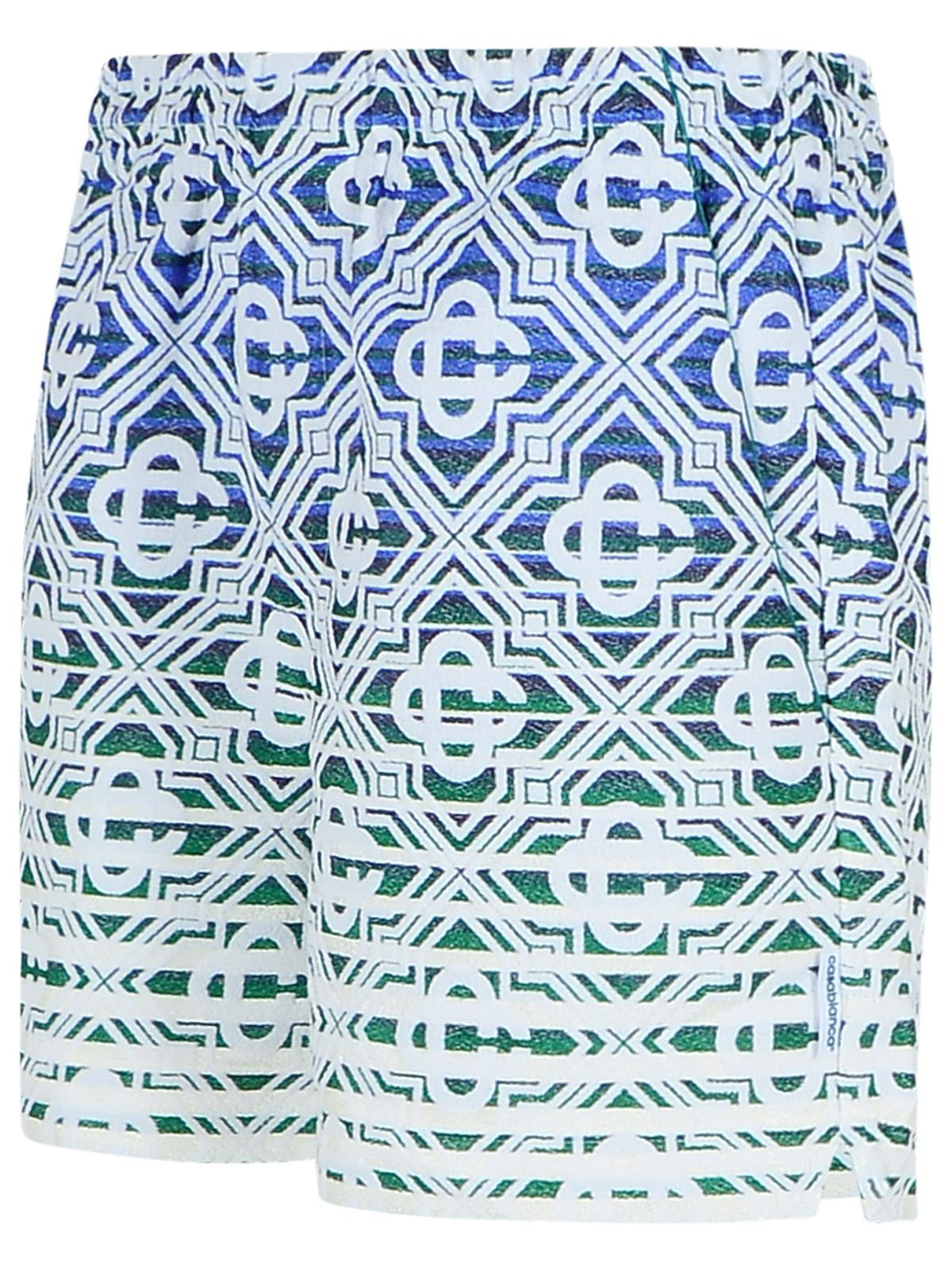 Casablanca 'Stripe' Bermuda Shorts In Multicolor Cotton Blend Men - 2