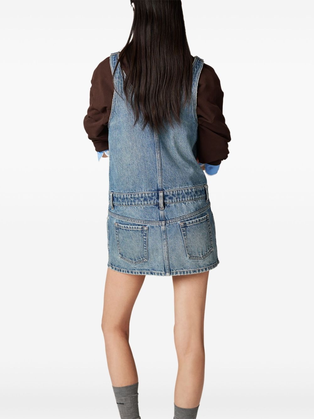 denim mini dress - 4