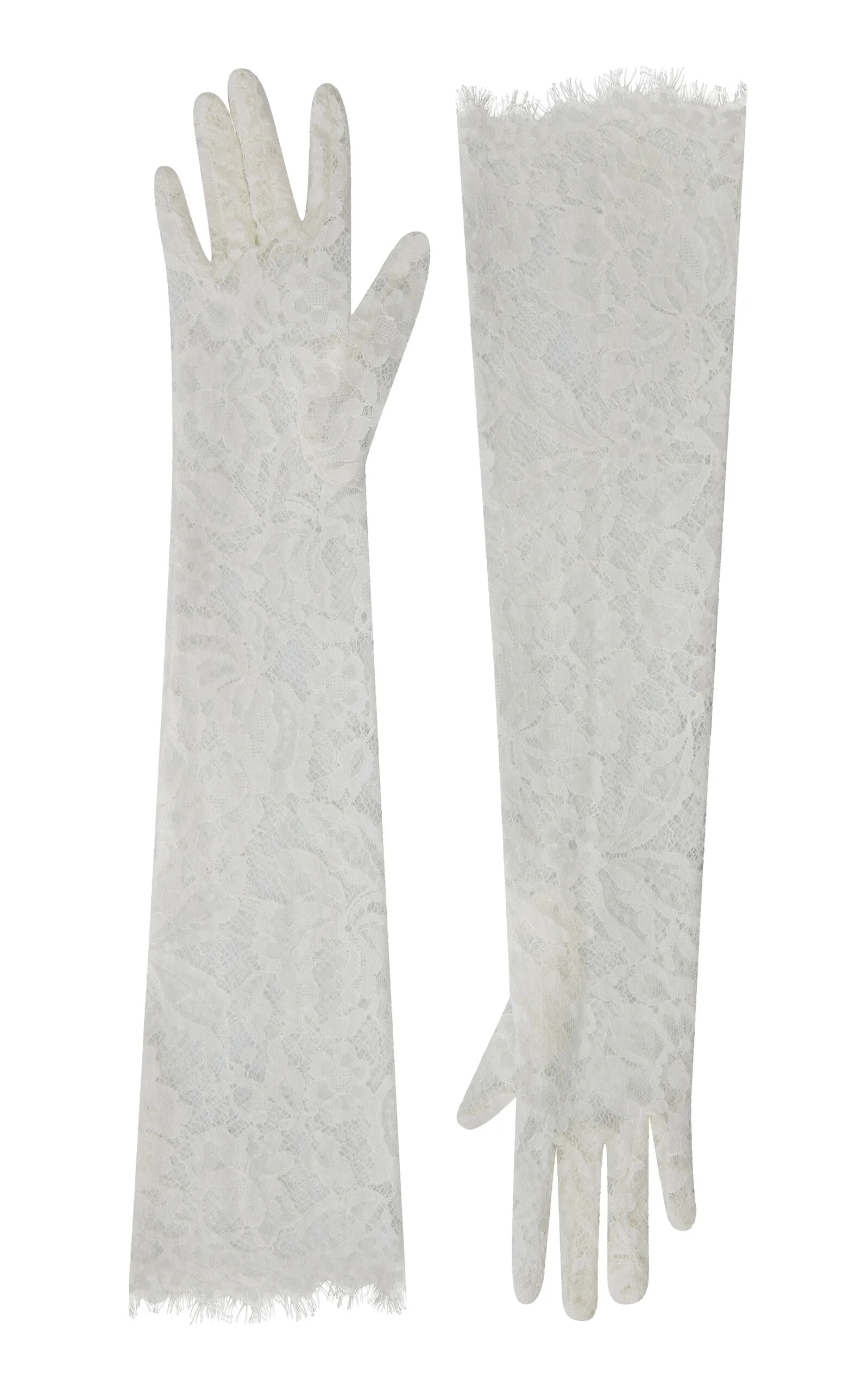 Delia Lace Gloves white - 1
