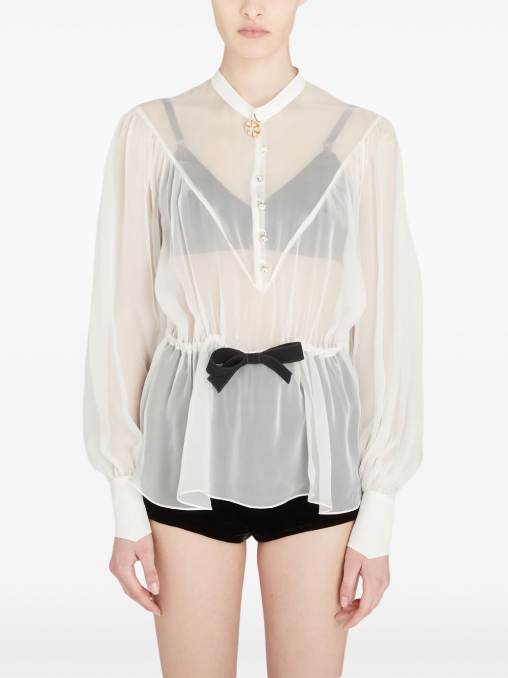 silk blouse - 5