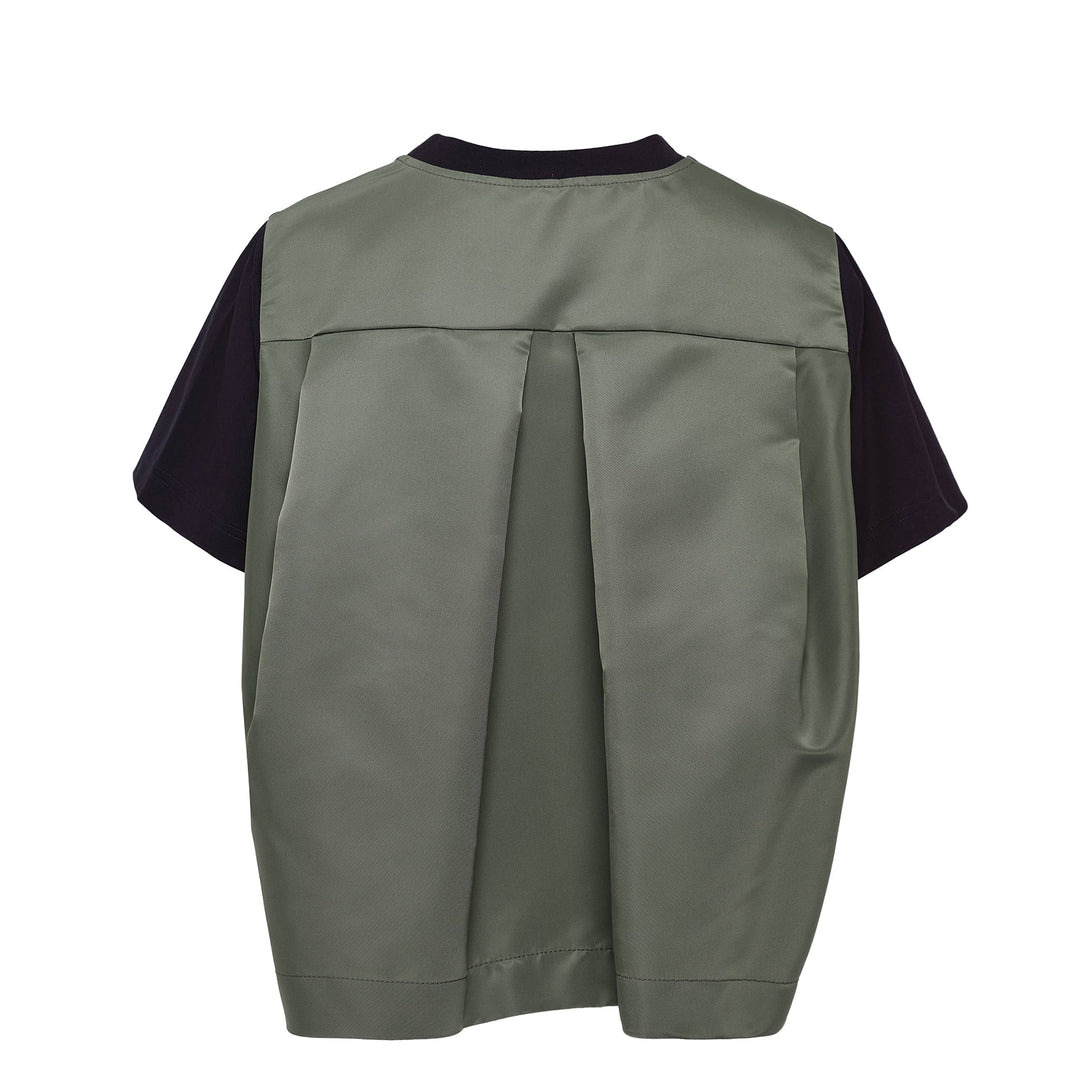 Nylon Twill X Cotton Jersey T-Shirt - 2
