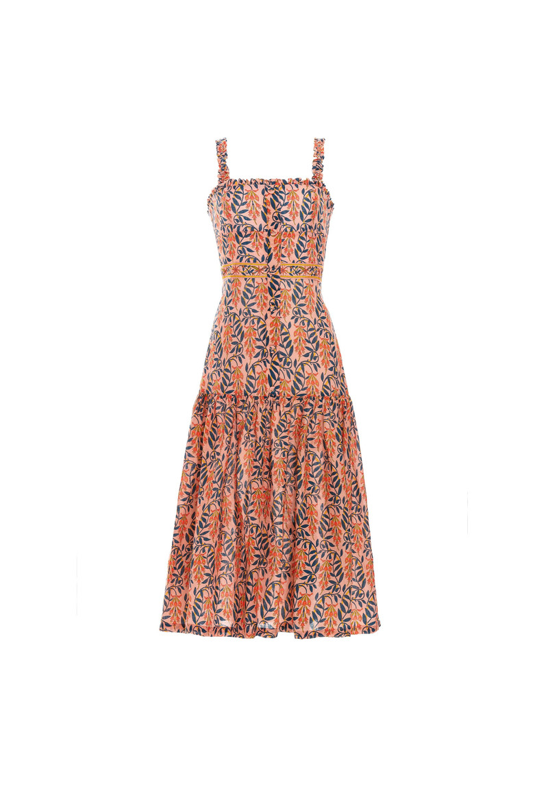 Níspero Herbacea Atardecer Midi Dress 1