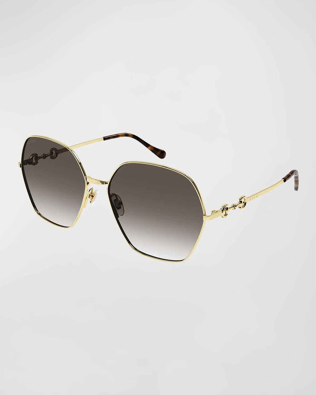 Logo Lock Metal Butterfly Sunglasses - 1
