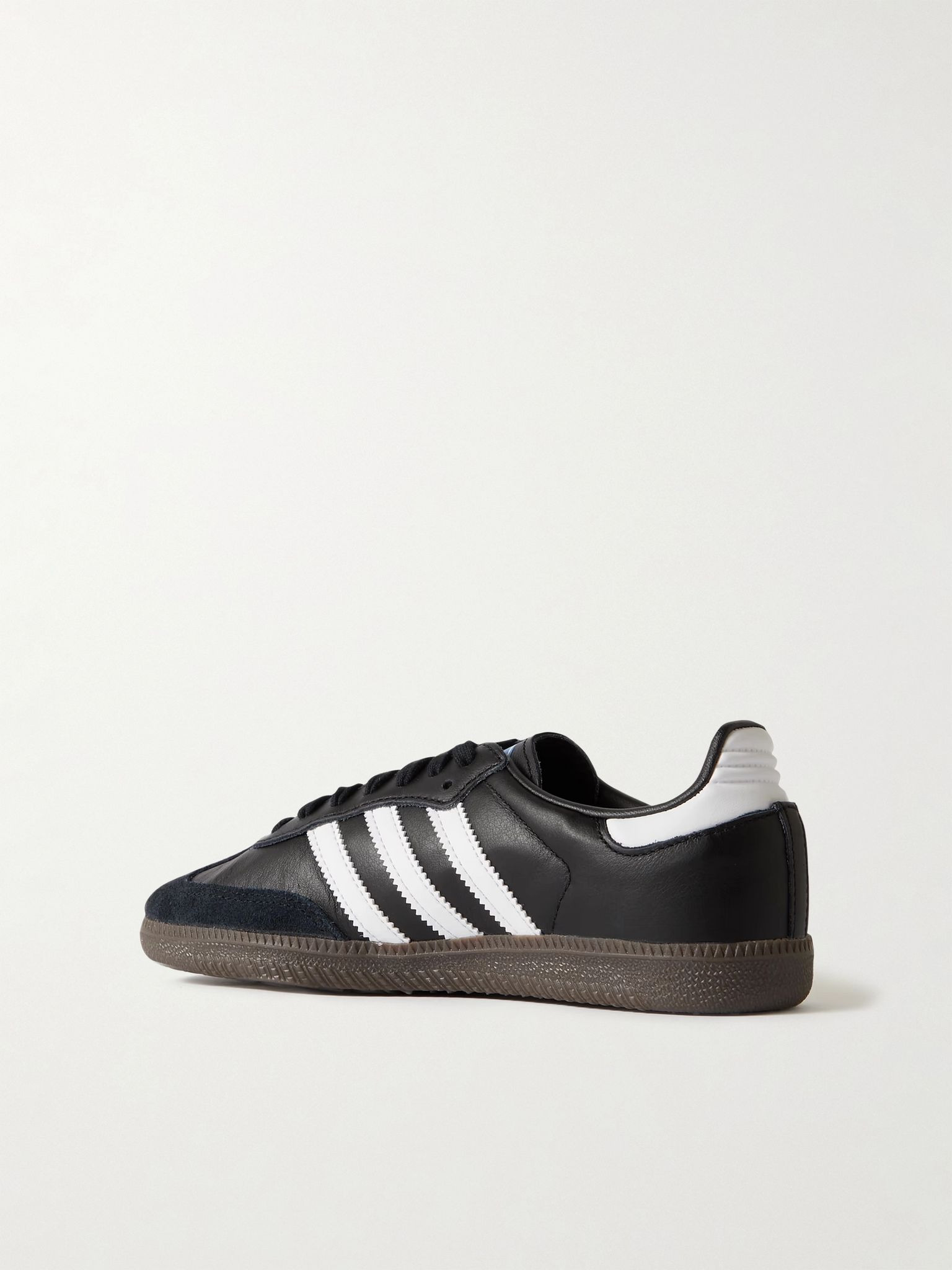 Samba OG suede-trimmed leather sneakers Black - 3