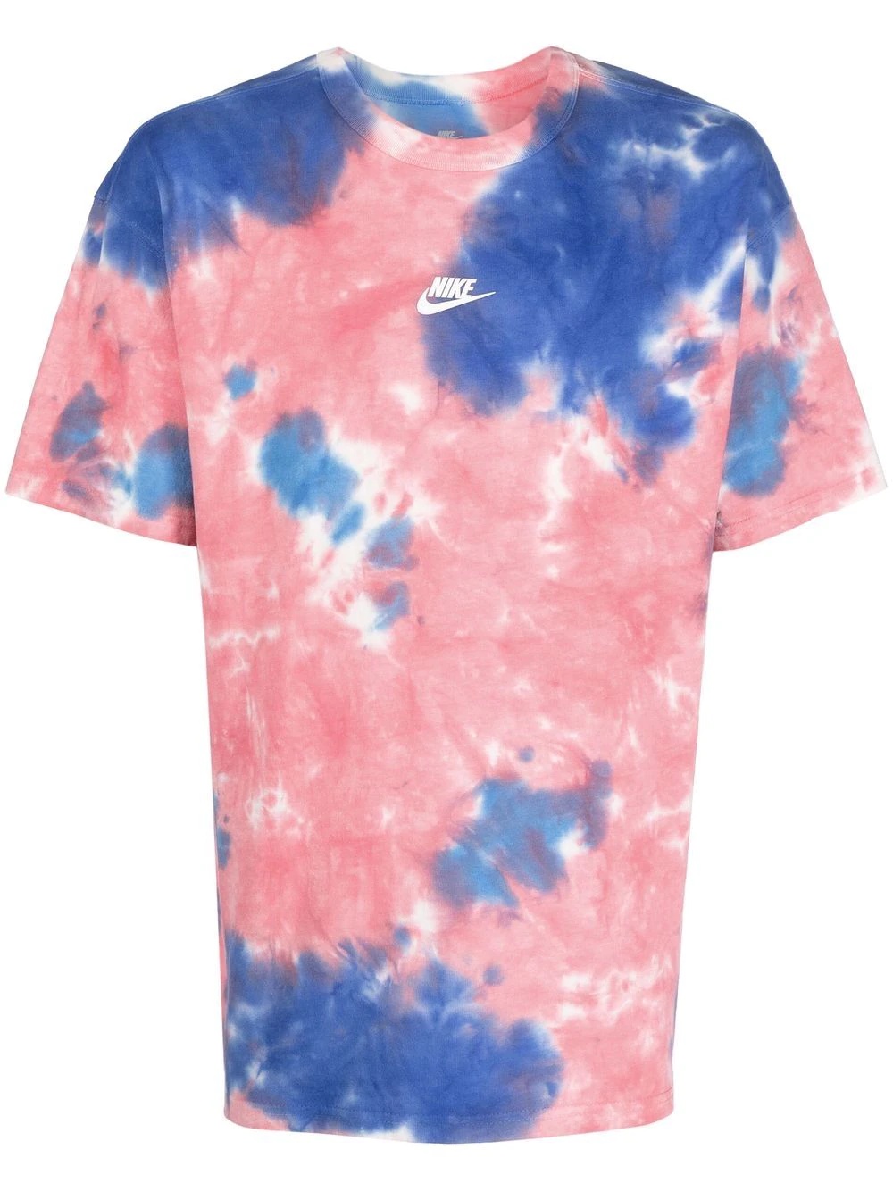 logo-print tie-dye effect T-shirt - 1