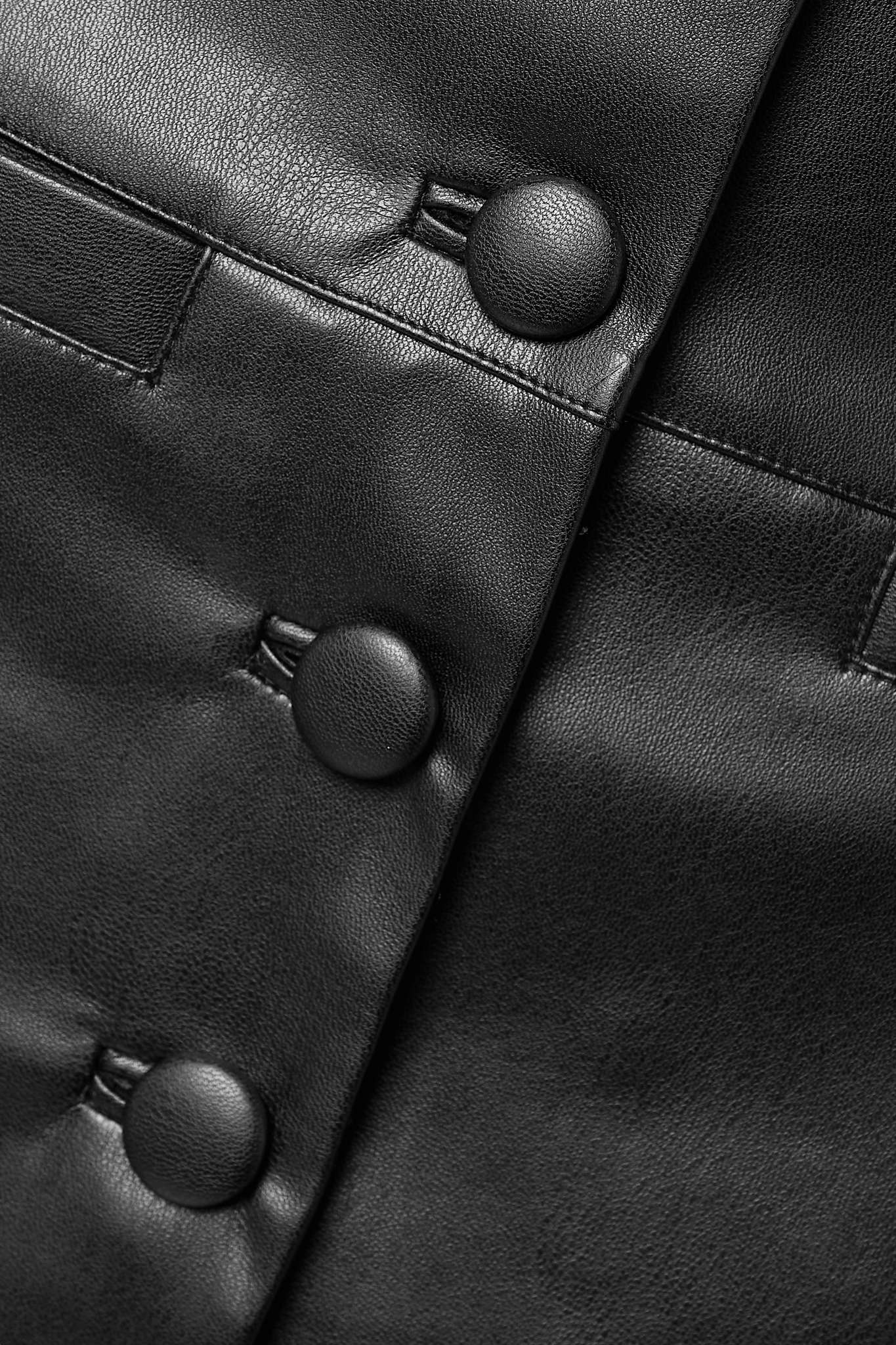 Faux leather mini skirt - 4