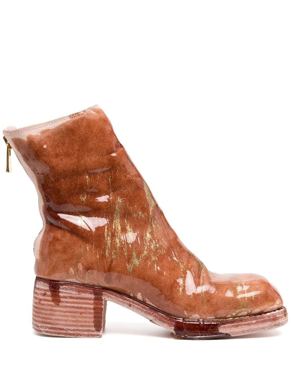 50mm metallic-detail ankle boots - 1