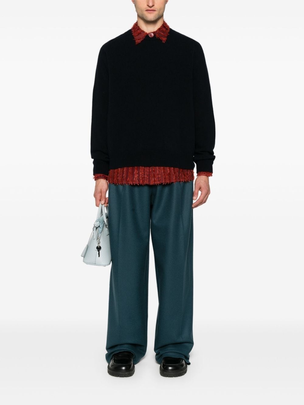 crew-neck wool jumper - 2