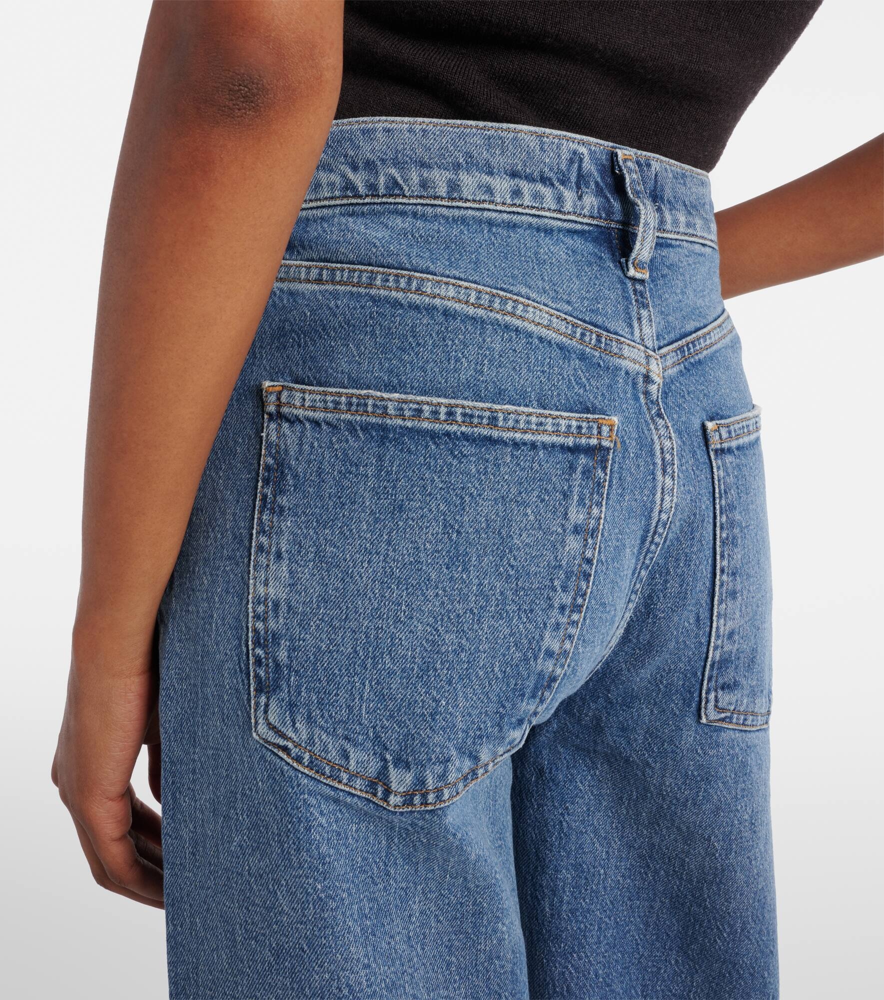 Harper Crop mid-rise wide-leg jeans - 6