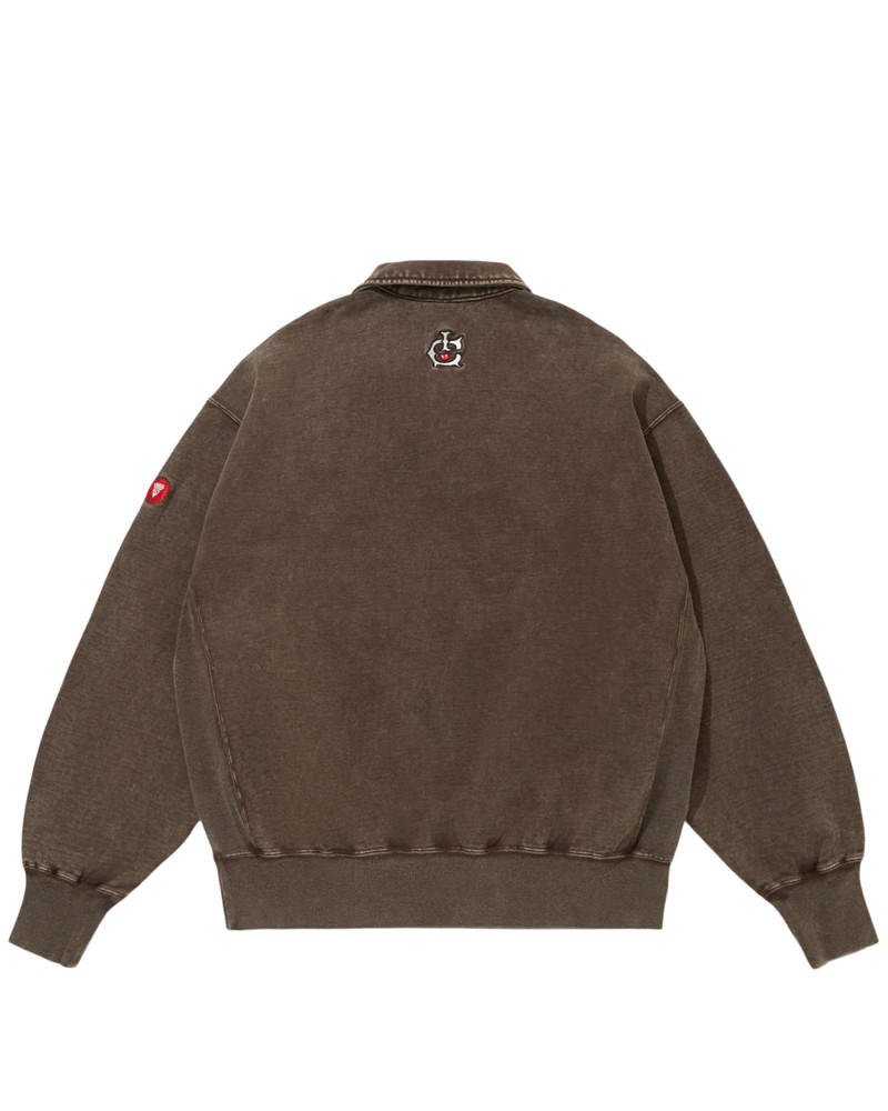 ICECREAM EMBORIDERED LOGO DAMAGED HALF ZIP SWEATSHIRT outlook