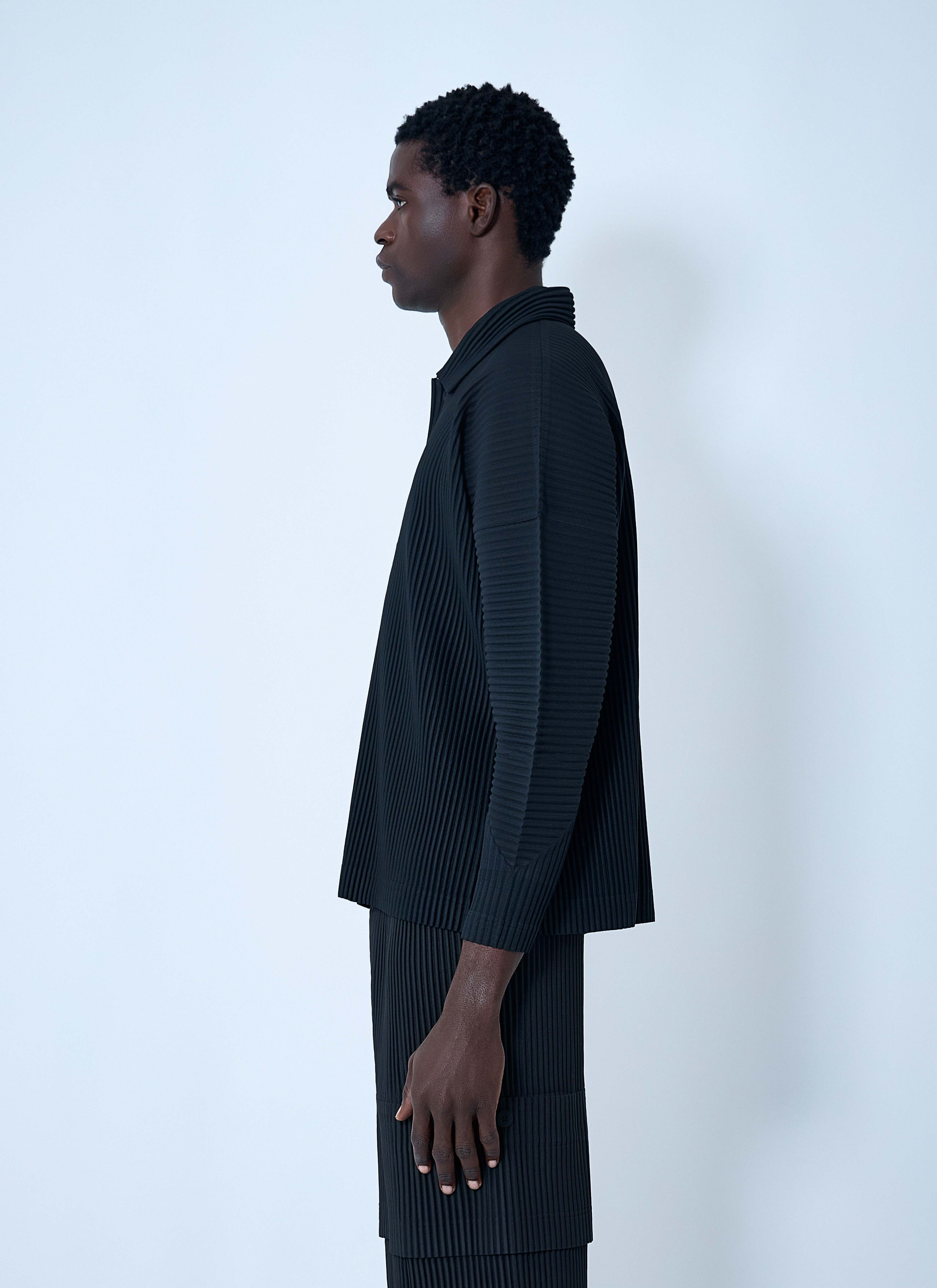 Pleated Polo Shirt - 3