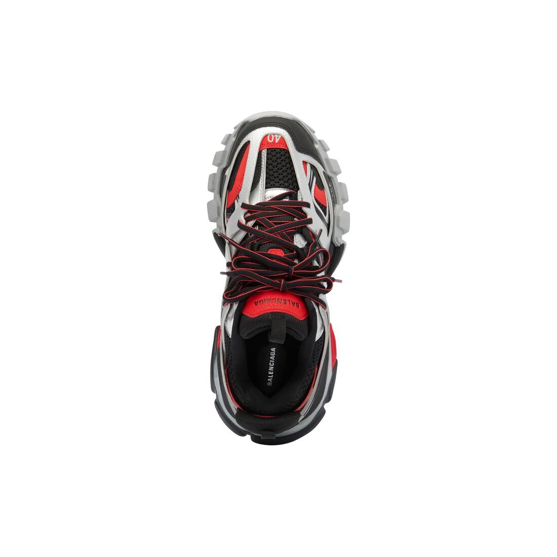 Men's Track Sneaker Metallic in Black - 6