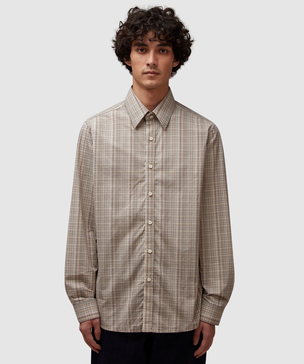 Checked long sleeve shirt - 1