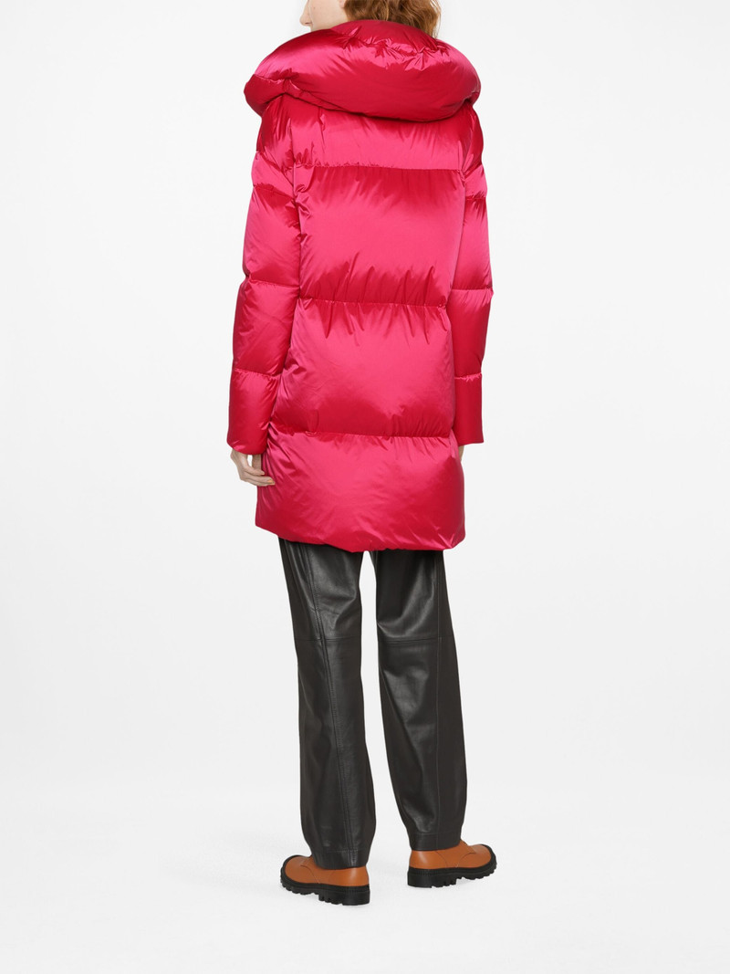 Globe A-shape satin-effect coat 4