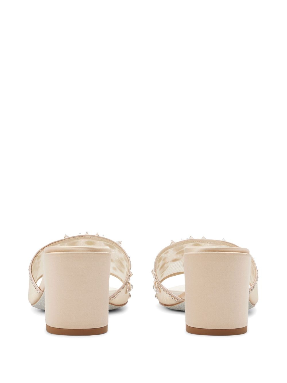 80mm crystal-embellished mules - 3