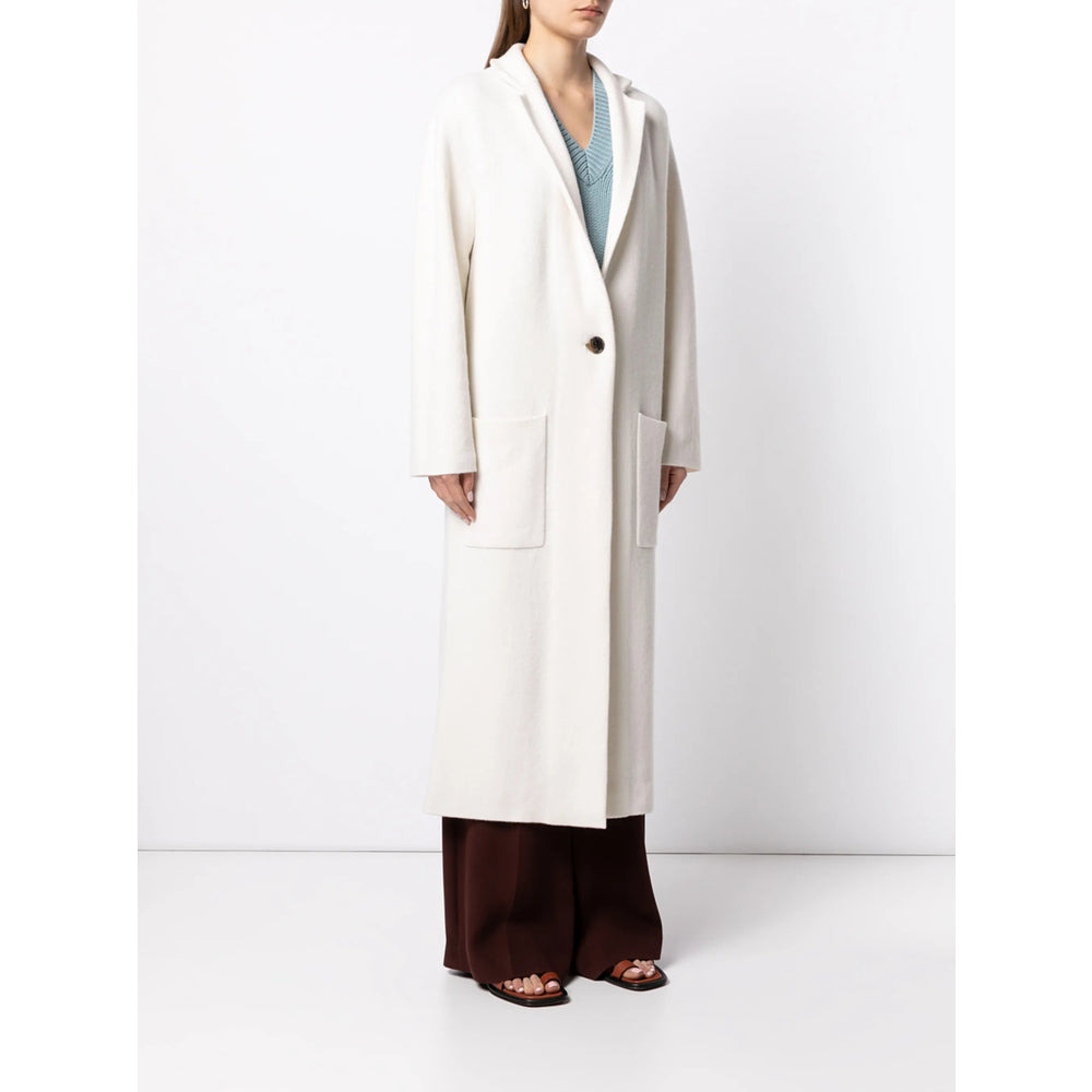 Lisa Yang White Coats - Single Breasted Coats Women - 3