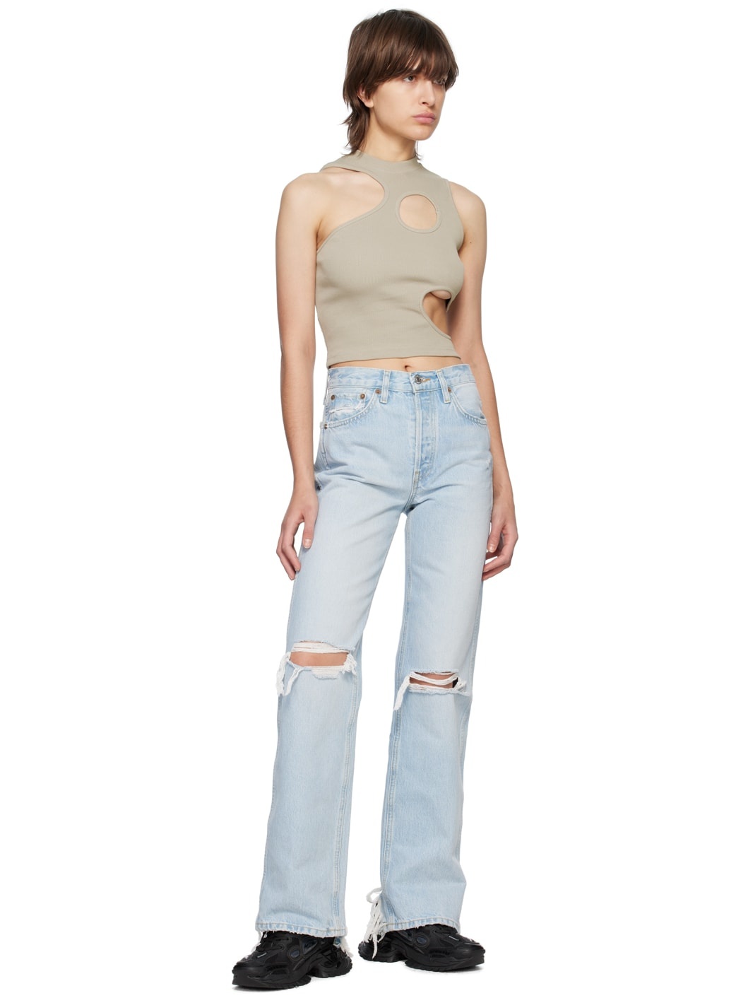 SSENSE Exclusive Tan Cell Tank Top - 4