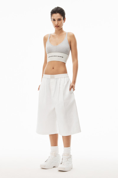 Alexander Wang LOGO ELASTIC BRA IN RIBBED JERSEY outlook