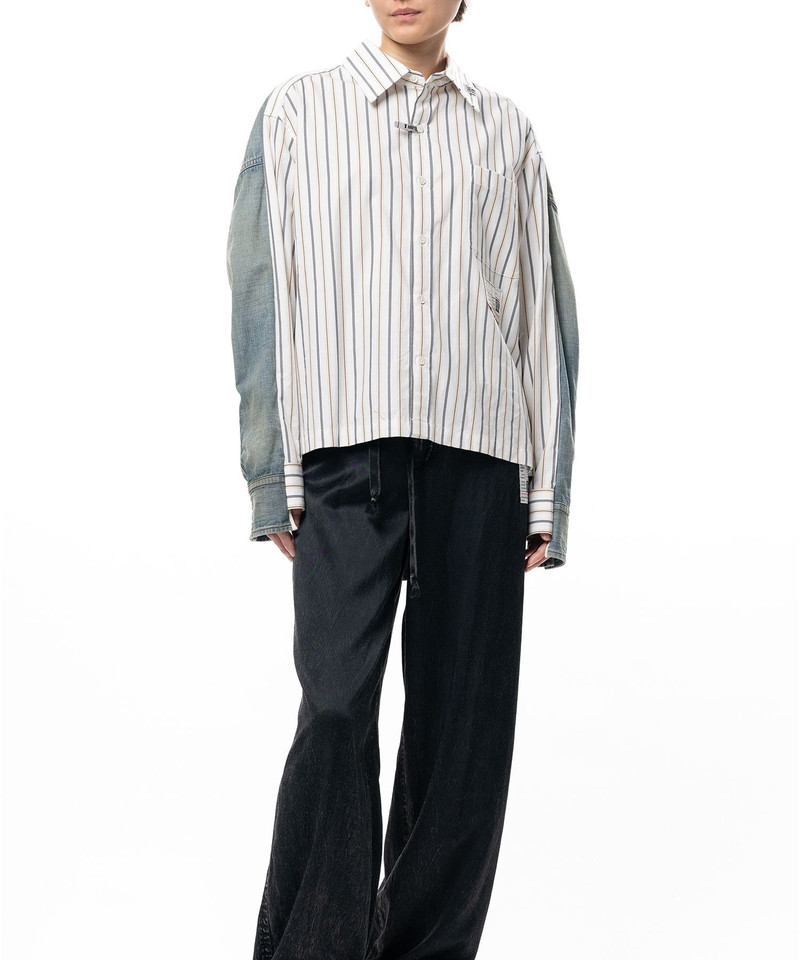 Front Back Combined Stripe Shirt 4