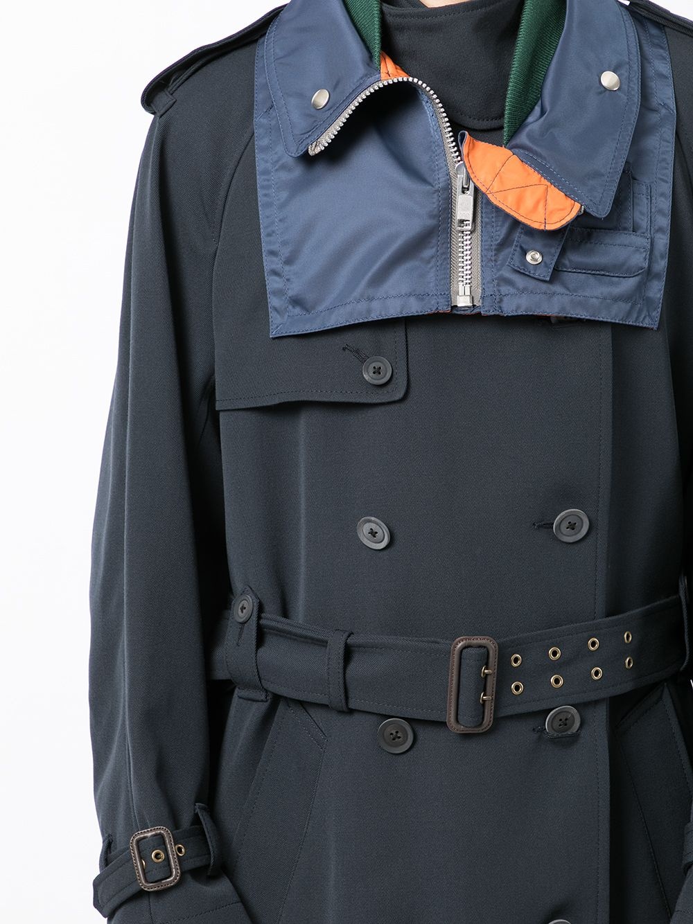 belted-waist trench coat - 5