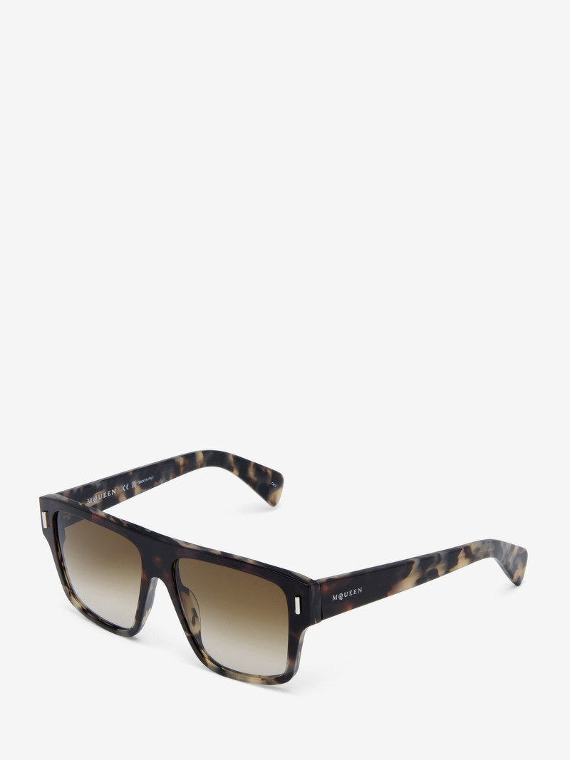 Alexander McQueen T-Bar Rivet Square Sunglasses outlook