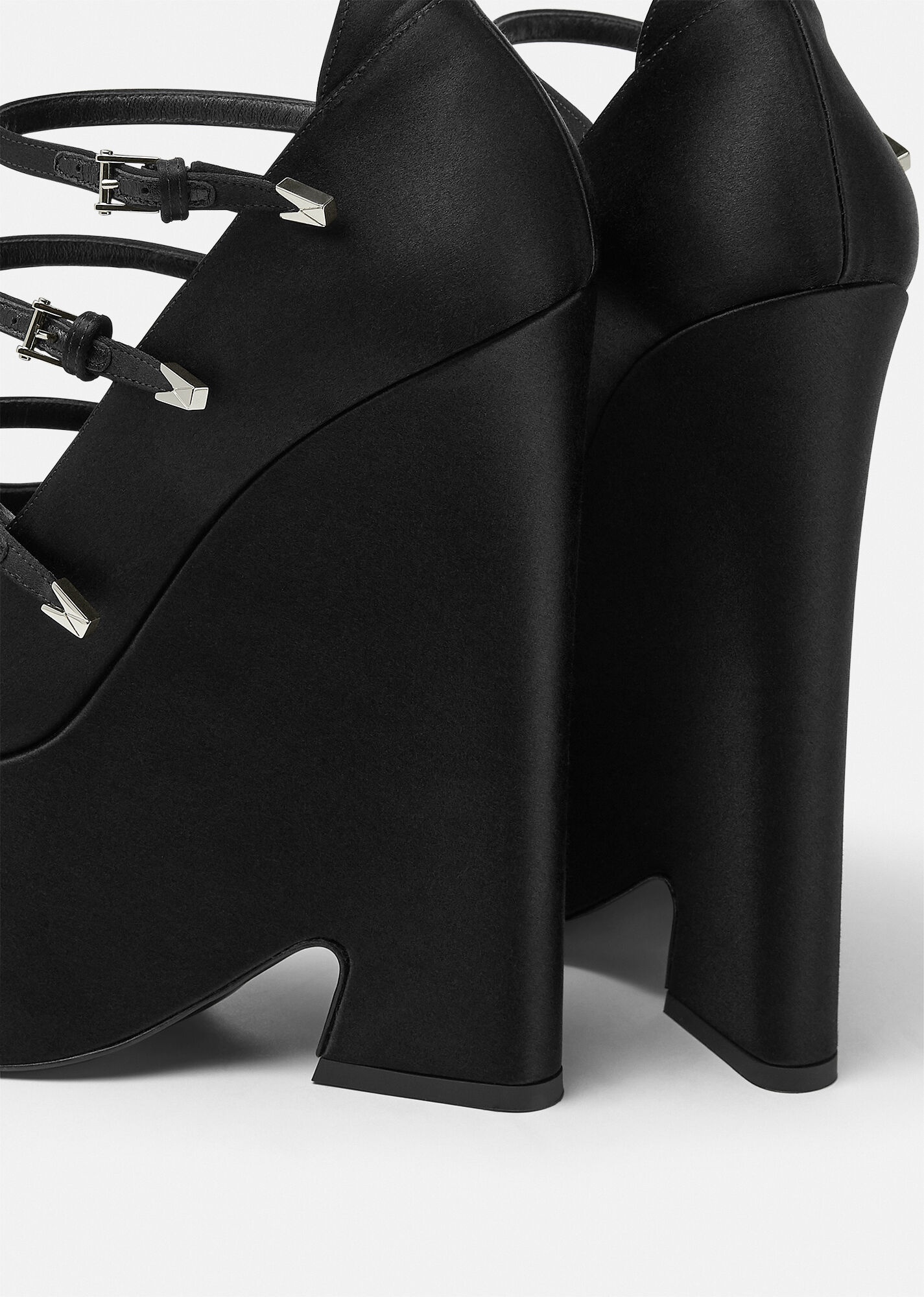 Tempest Satin Platform Pumps - 4