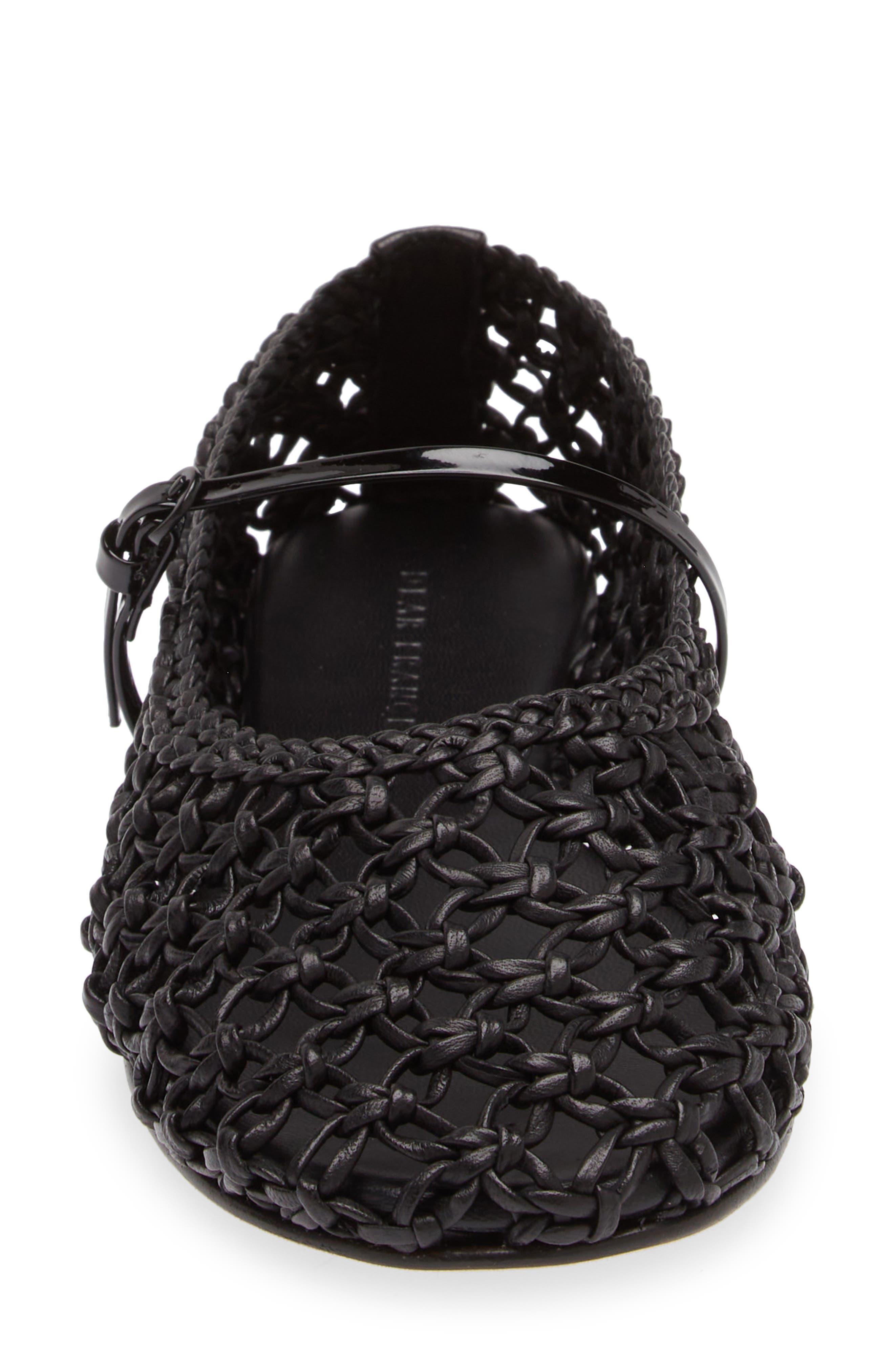 Dear Frances Balla Weave Mary Jane Flat in Black Weave at Nordstrom - 5