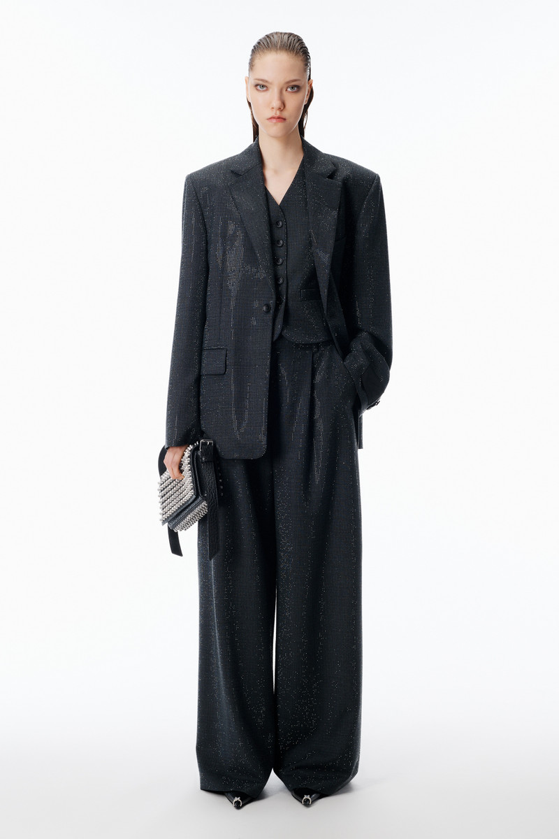 Alexander Wang Boxy Blazer in Wool Mohair Oversized outlook