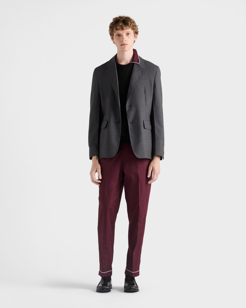 Prada Single-breasted wool blend jacket outlook