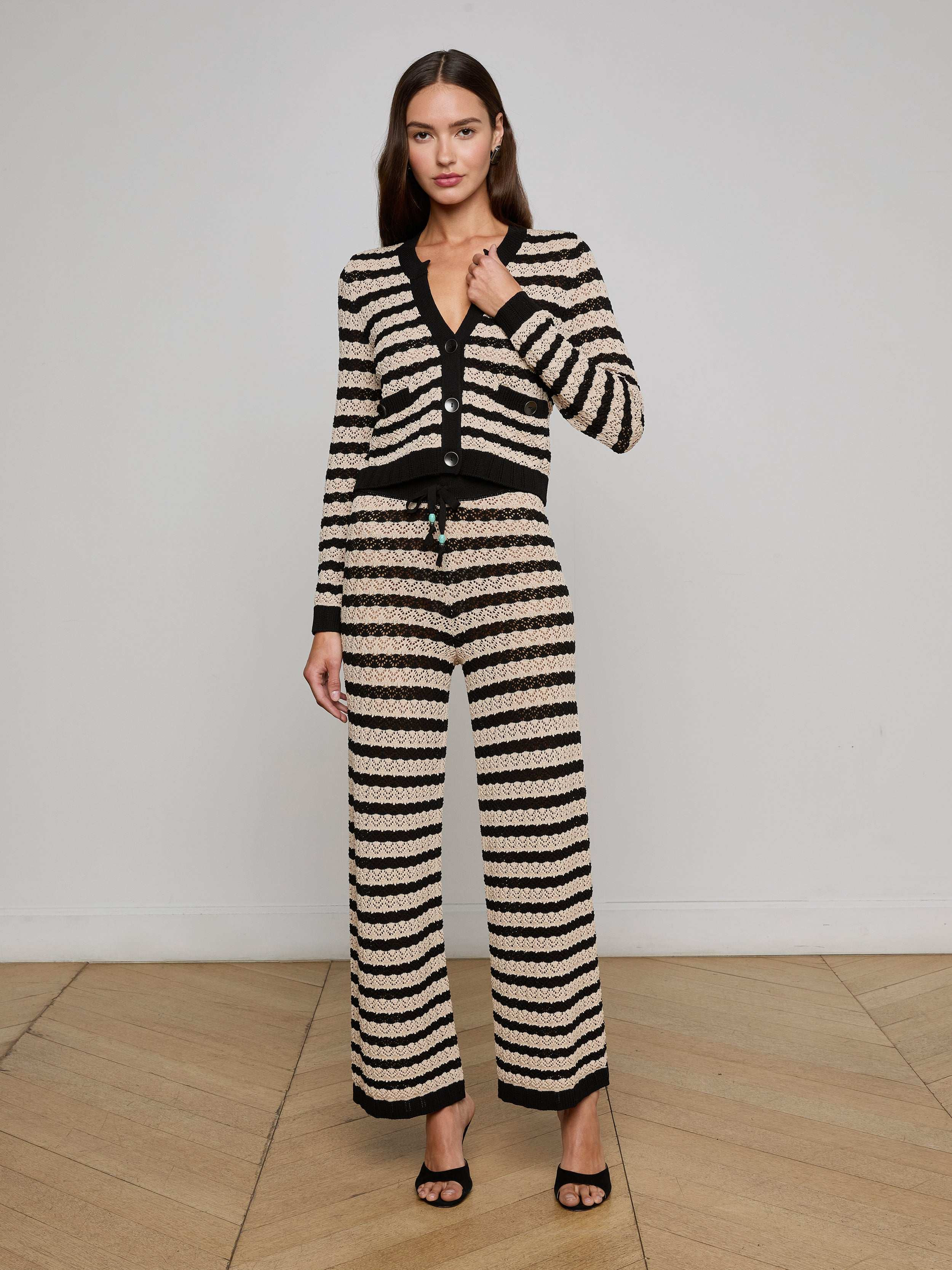 Orla Pointelle Knit Cardigan - 4