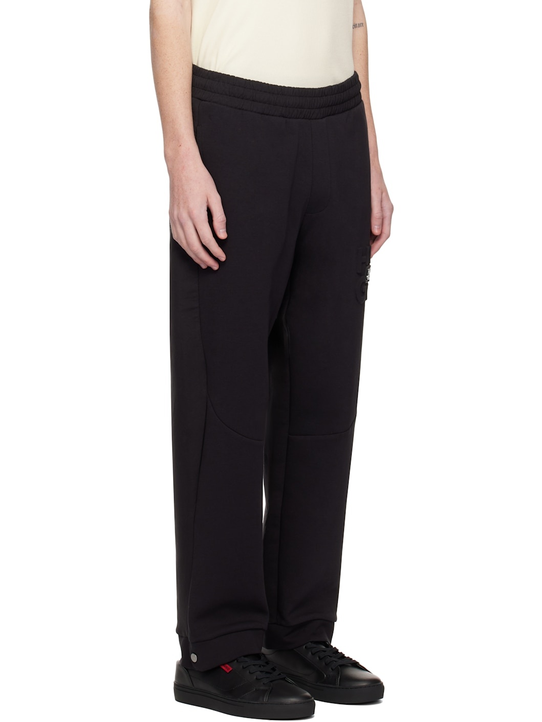 Black Stacked Logo Sweatpants - 2