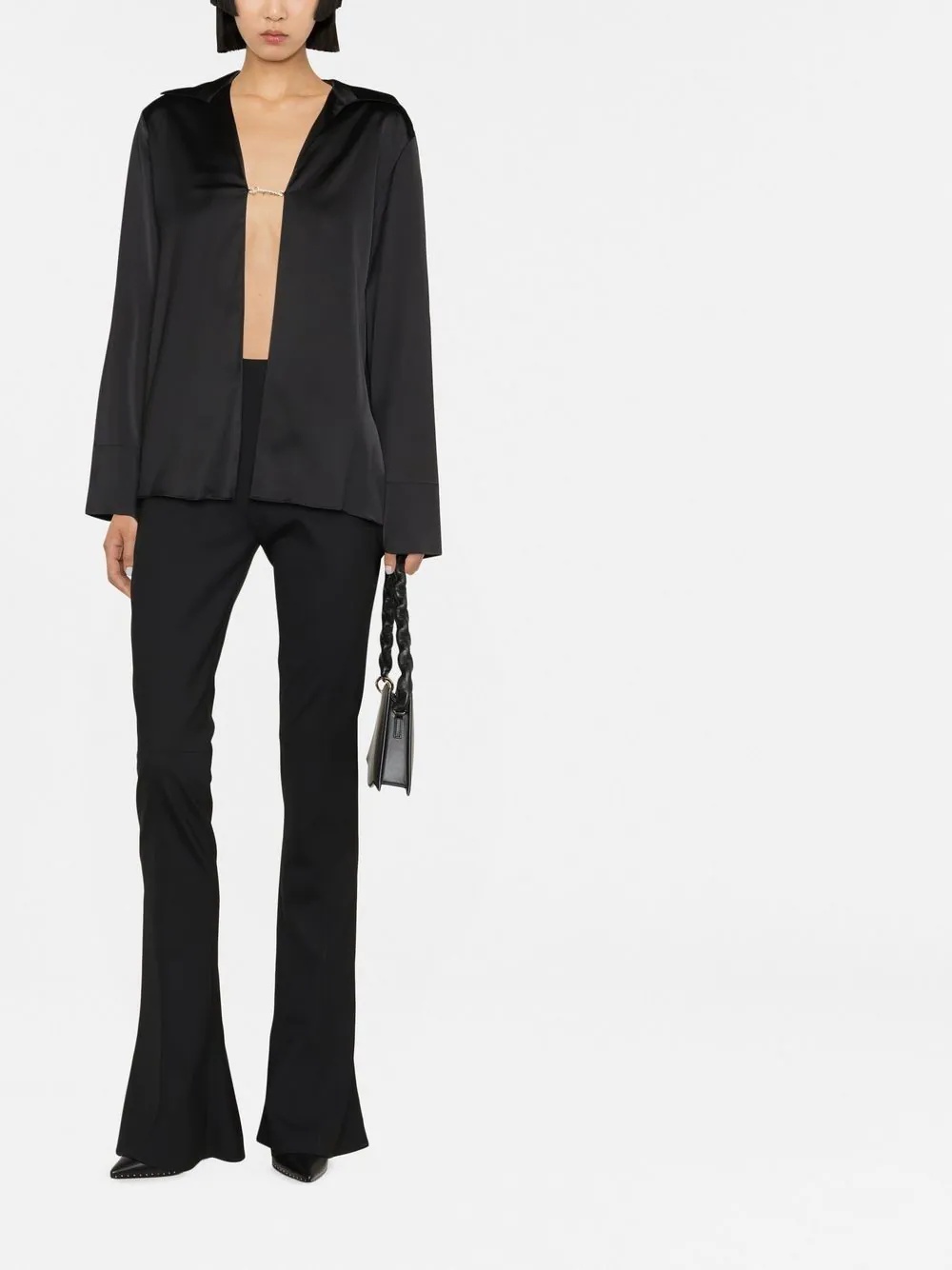 Notte logo plaque blouse - 2