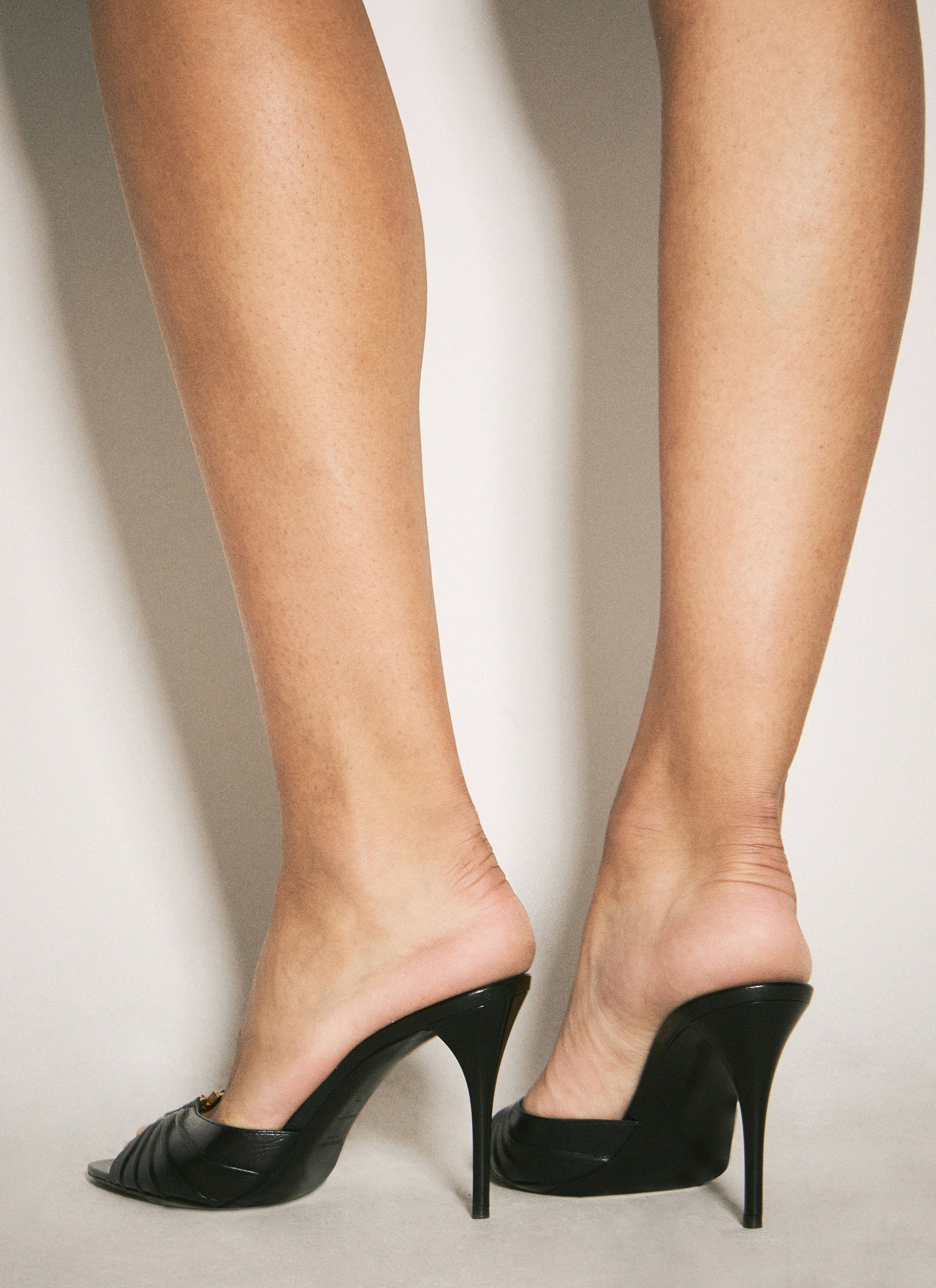 Saint Laurent Women Babylone Heeled Mules - 6
