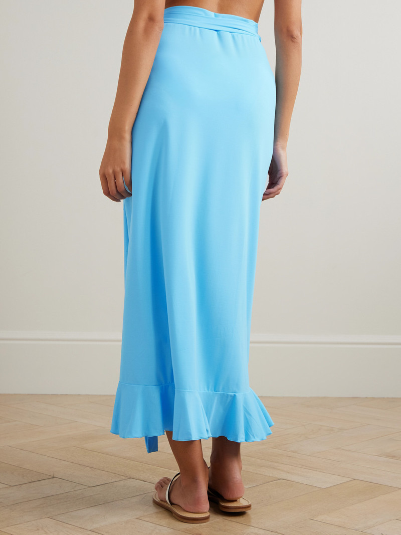 MELISSA ODABASH Cassidy Ruffled Stretch-jersey Coverup outlook