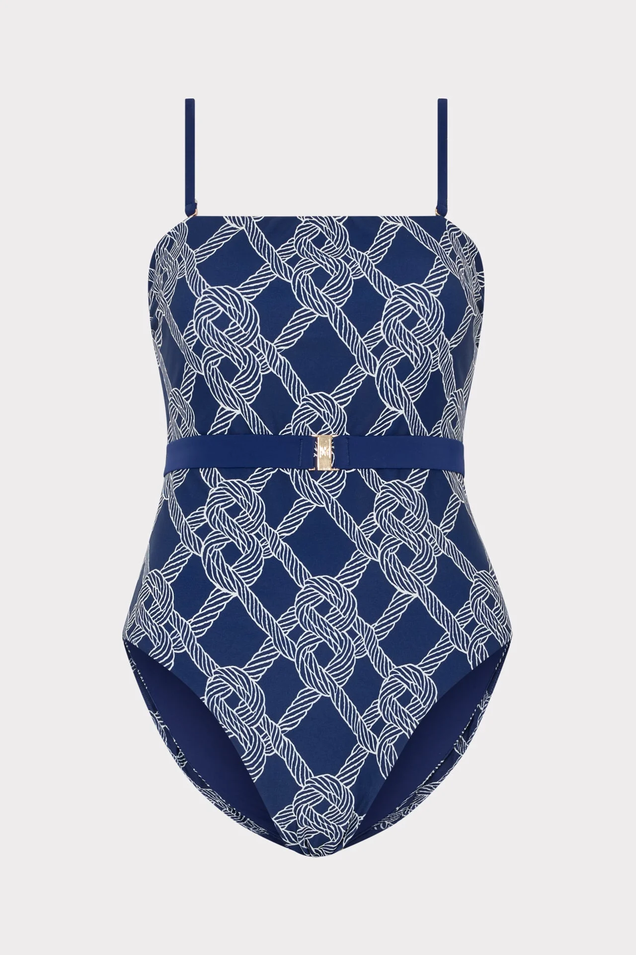 Rope Print One Piece - 1