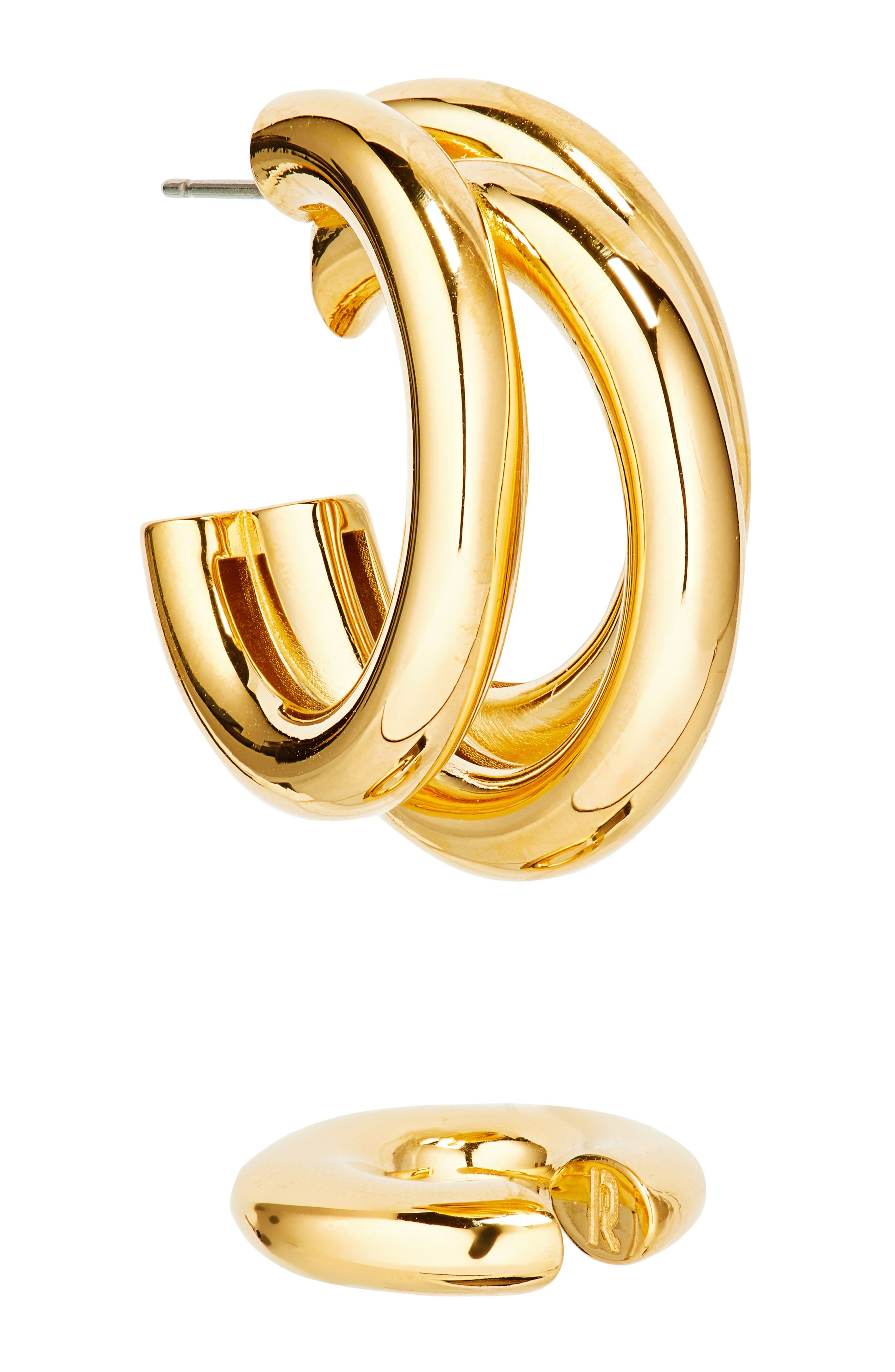 Rabanne Triple Loop Hoop Earrings & Ear Cuff Set in Gold at Nordstrom - 6