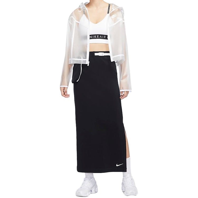 (WMNS) Nike Sportswear Windrunner Jacket 'Transparent White' CU6579-975 - 4