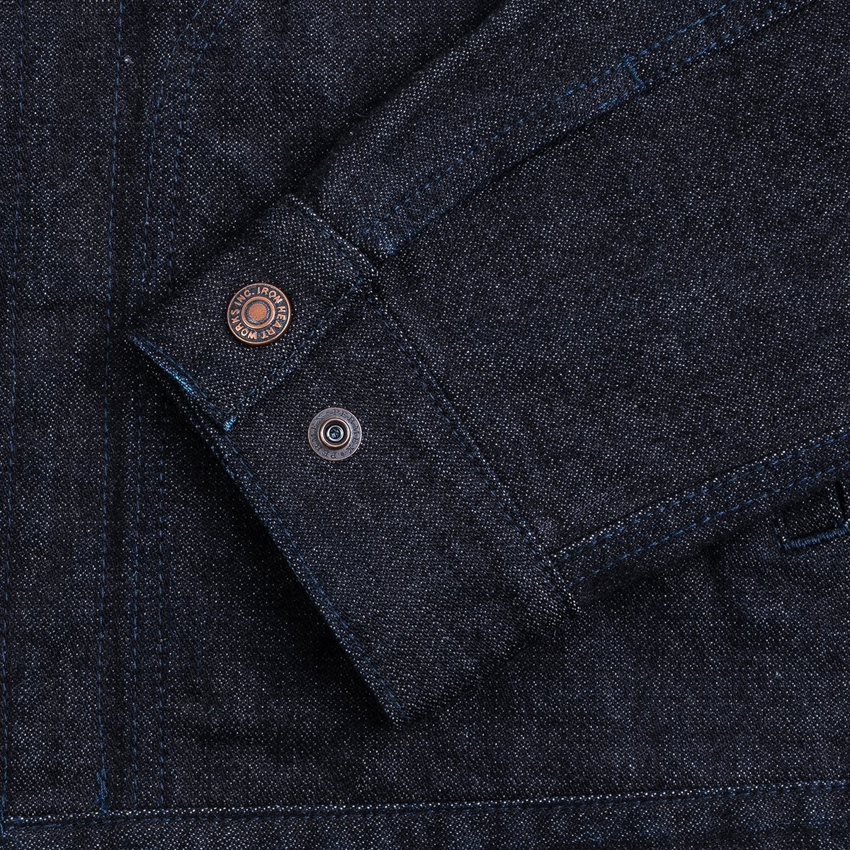 IHJ-122-IND 14oz Broken Twill Selvedge Denim Work Jacket - Indigo - 10