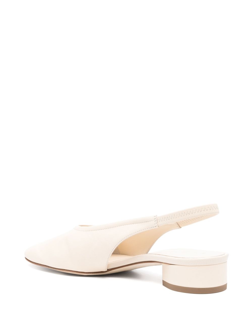 35mm leather slingback pumps - 3