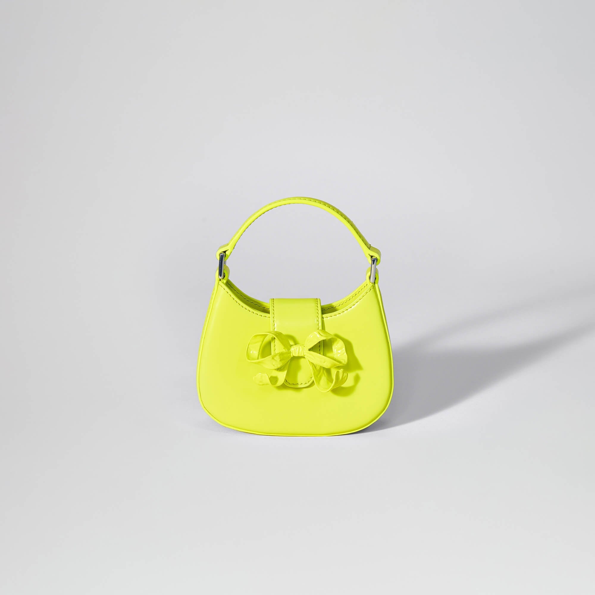 Lime Crescent Bow Micro Bag - 1