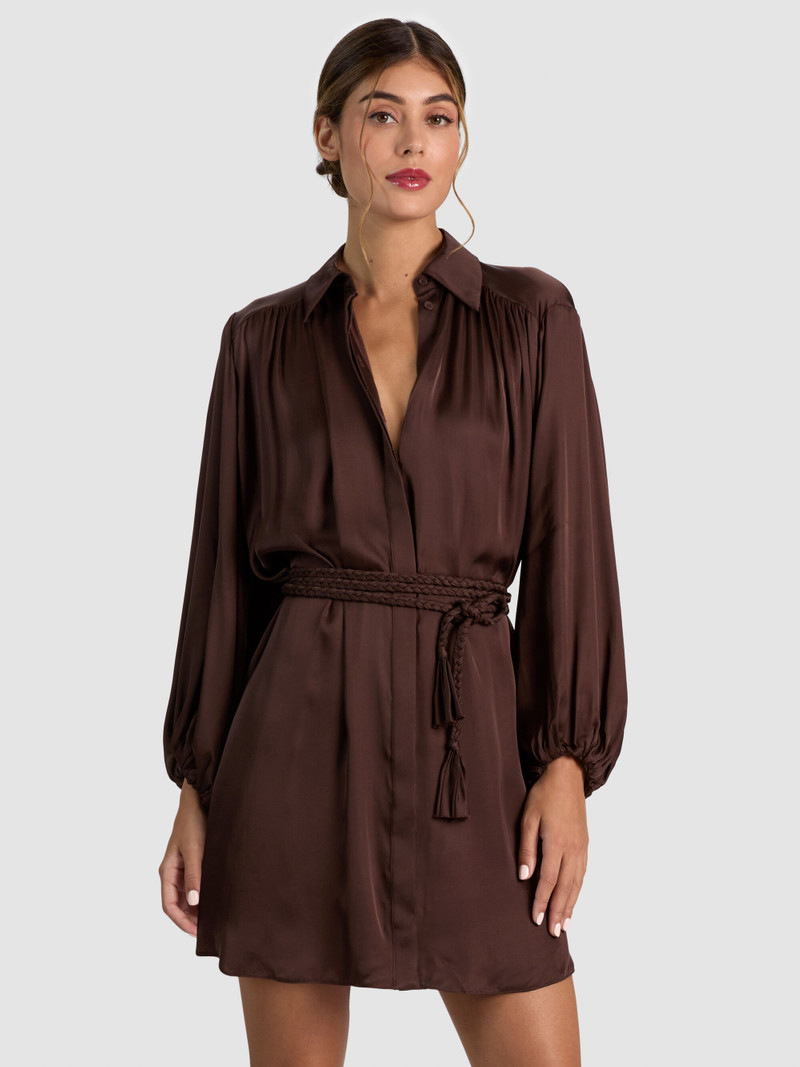 MARGAUX TIE FRONT MINI DRESS 4