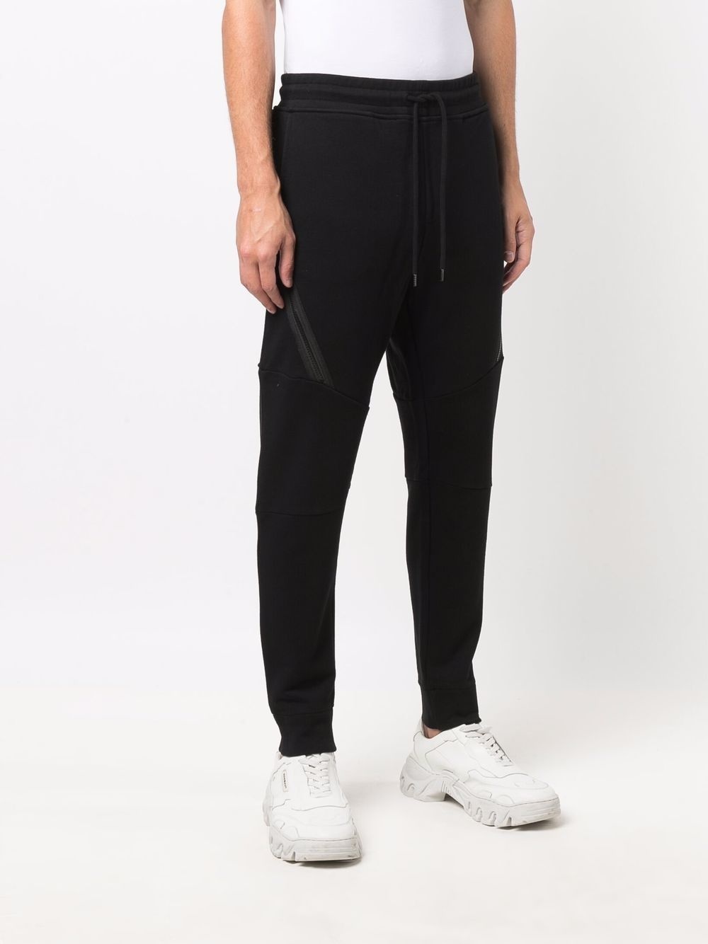 lens-detail tapered track pants - 3