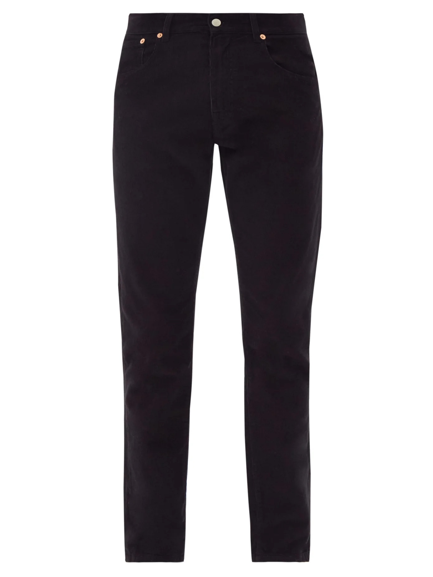 Longton cotton-corduroy slim-leg trousers - 1