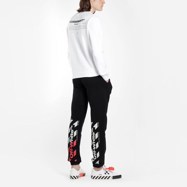 Off-White SS19 Stripe Logo Print Trousers OMCH014S190030061020 - 7