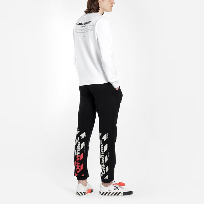 Off-White SS19 Stripe Logo Print Trousers OMCH014S190030061020 7