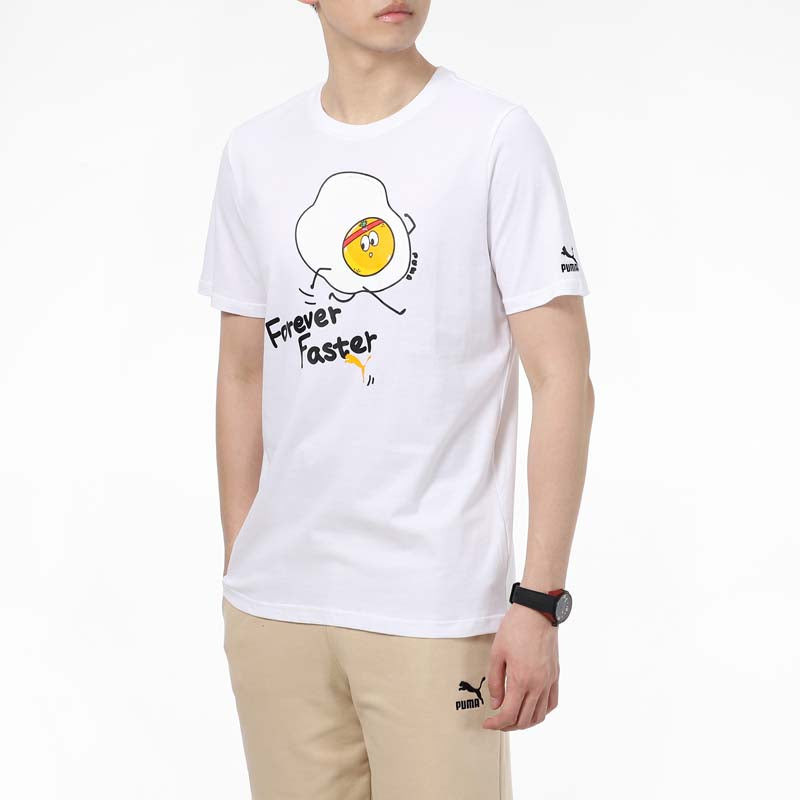PUMA Club Graphic T-Shirt 'White' 533197-02 - 5