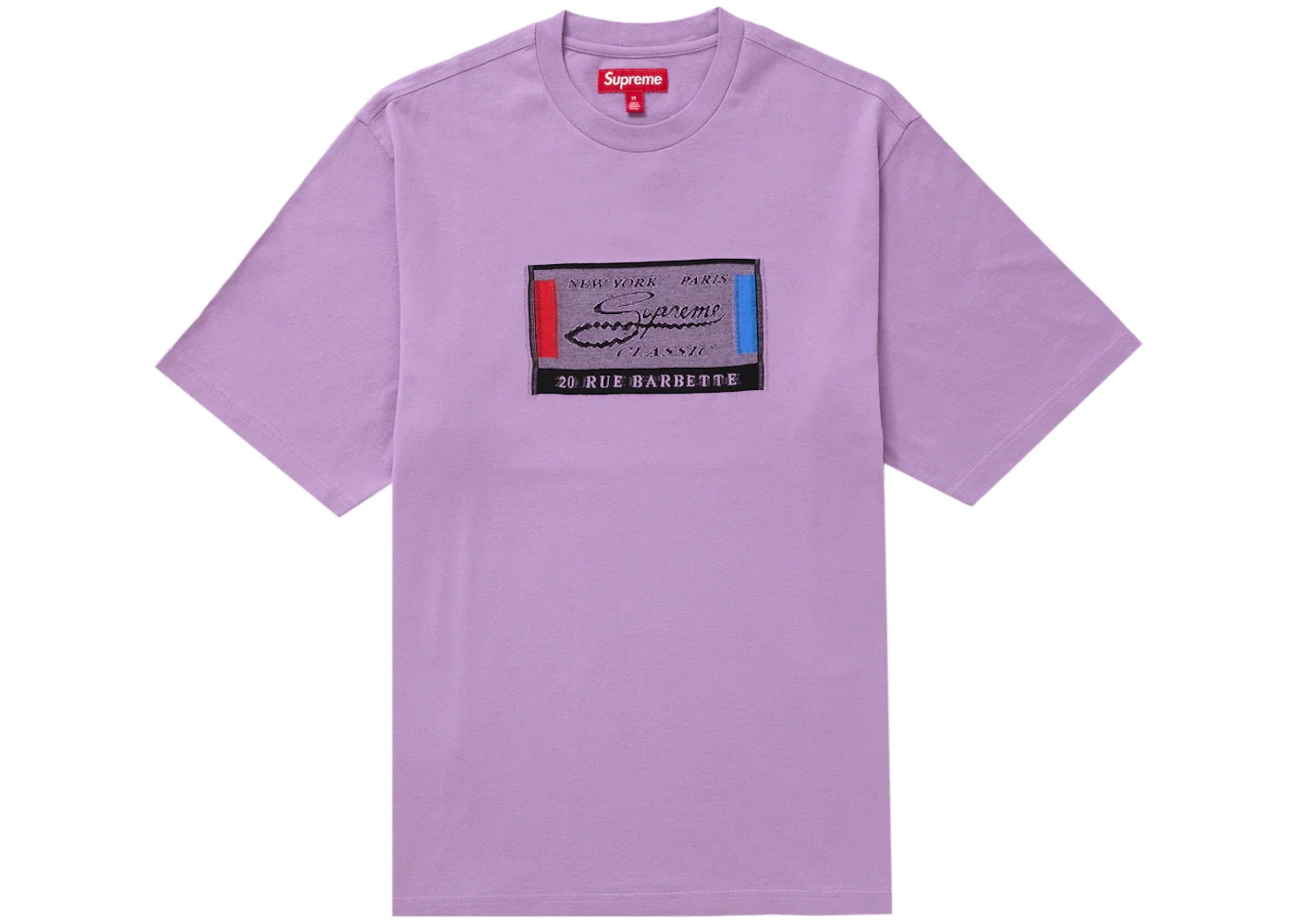Supreme Intarsia Label S/S Top Purple - 1