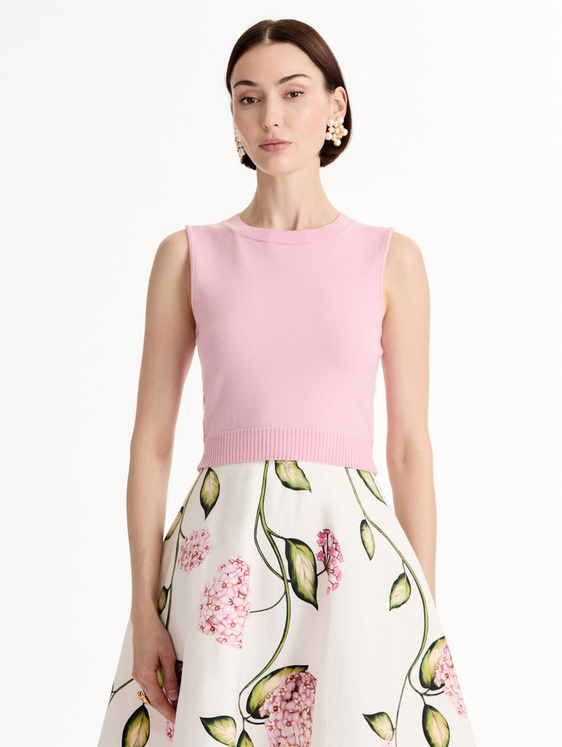 Oscar de la Renta WOOL CROPPED TANK outlook