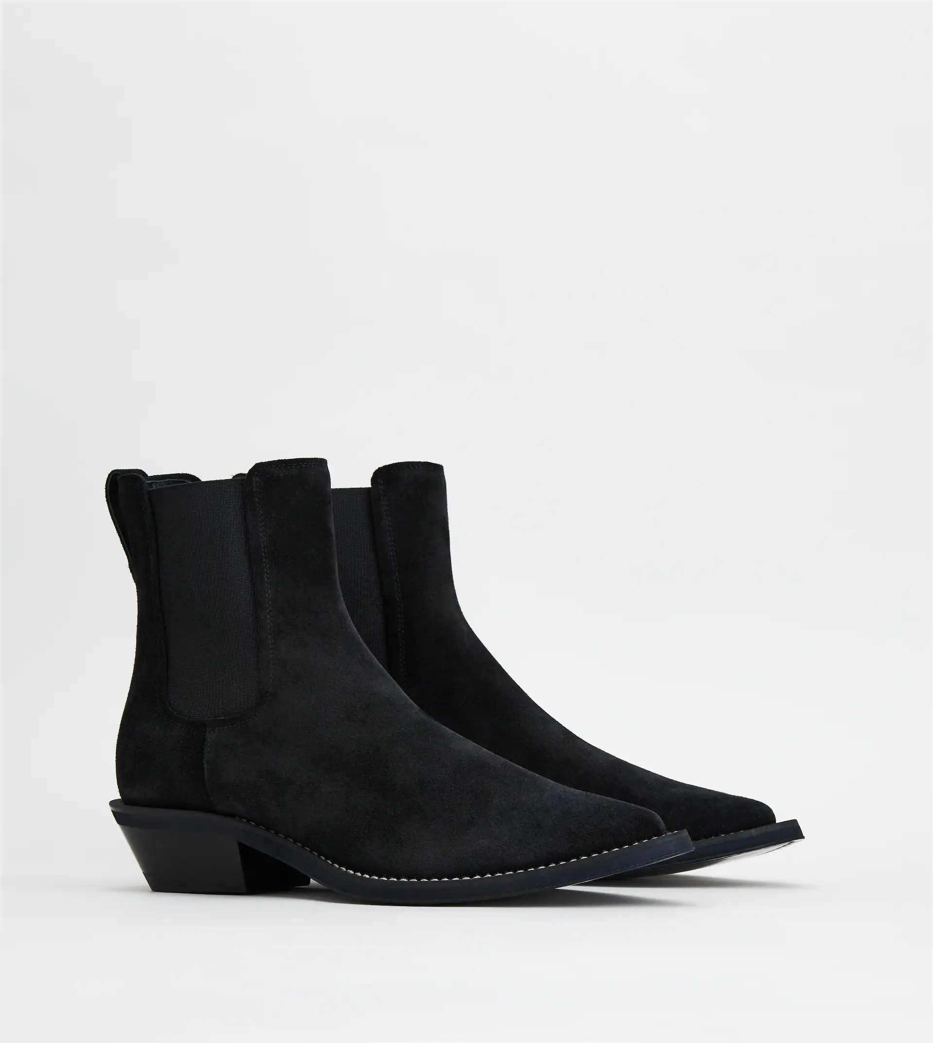 ANKLE BOOTS IN SUEDE - BLACK - 2